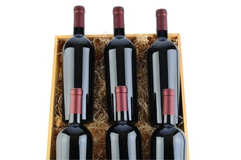 PC 6 Bottle Wood Wine Box