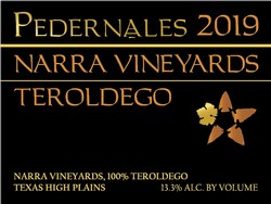 2019 Narra Vineyards Teroldego